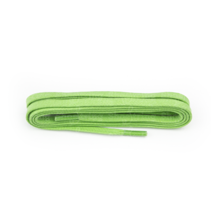 Lime Green Wax 5mm Flat Laces