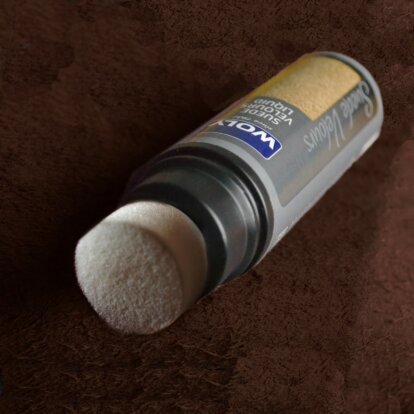 Woly Dark Brown Suede Liquid