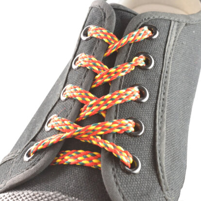 Hiking 1Red/Yell/Grn Flat Laces – 140cm
