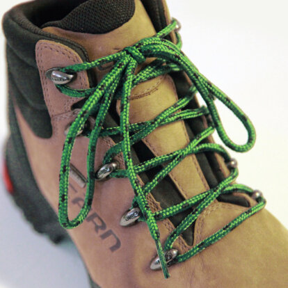 Hiking Green/Black Wide Fleck Laces – 150cm