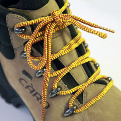 Hiking Tan/Yellow Check Laces – 150cm