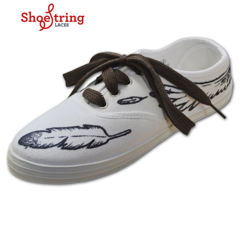 Dark Brown 100cm Block Wide Flat Laces