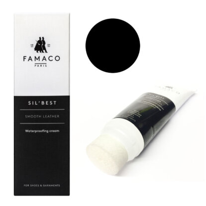 Famaco Sil Best Leather Cream 75ml With Sponge Top - Black / Noir
