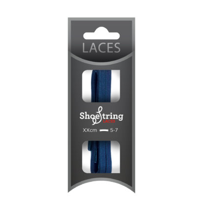 Royal Blue 5mm Flat Waxed Laces