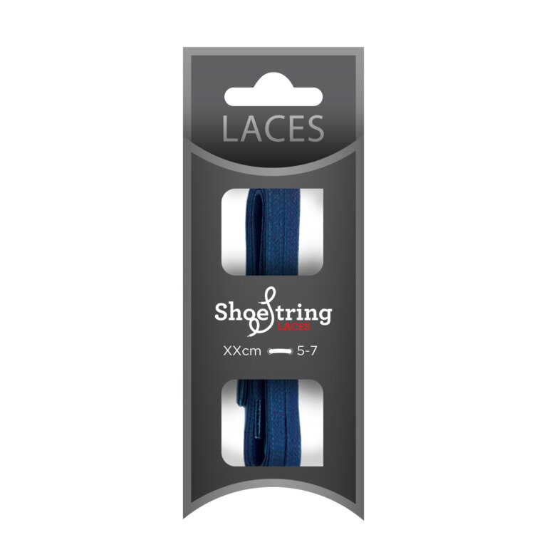 Royal Blue 5mm Flat Waxed Laces
