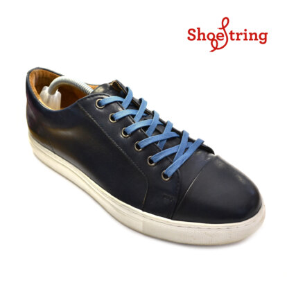Denim Blue 5mm Flat Waxed Laces
