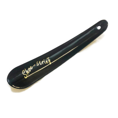 Shoe String Shoe Horn 17cm Black Plastic