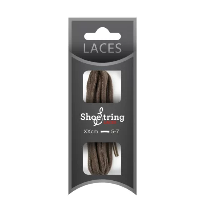 Brown Chunky Wax Laces