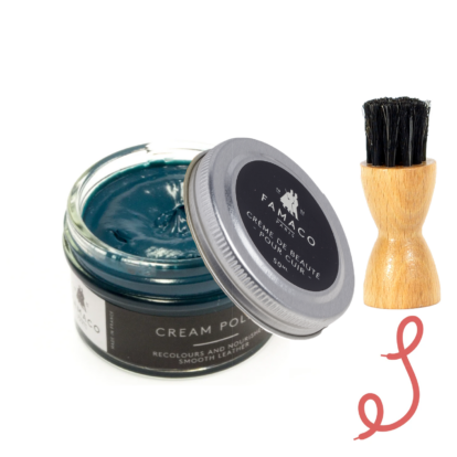 Blue Petrole Cream Polish 50ml & Application Brush