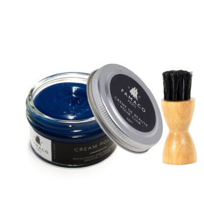 Blue Gitane Cream Polish 50ml & Application Brush