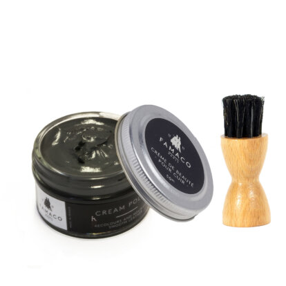 Grey Anthracite Cream Polish 50ml & Application Brush