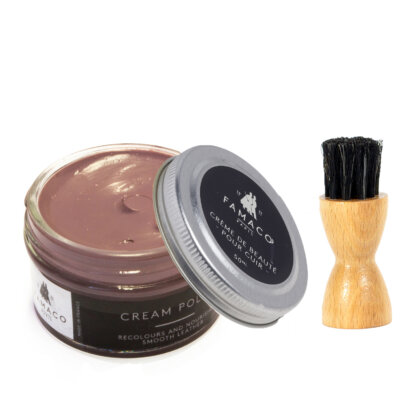 Famaco Purple Glycine Cream Polish 50ml & Application Brush