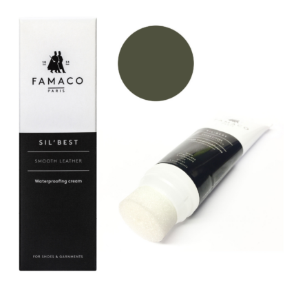 Famaco Sil Best Cream Tube With Sponge Top 75ml - Khaki Kaki