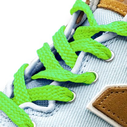 Lime Green Flat CX Laces - 120cm -