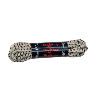 Hiking Stone / Black Mini Fleck 5mm Laces - 150cm