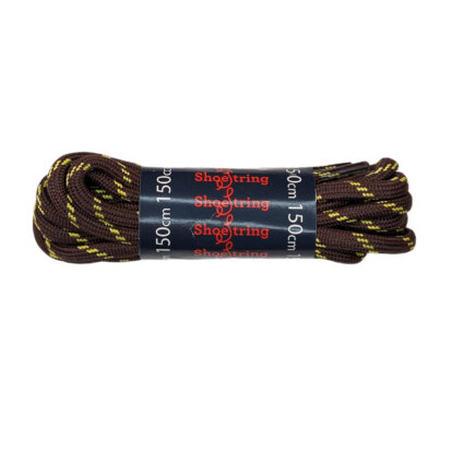 Hiking Brown / Yellow Zest Fleck 5mm Laces - 150cm