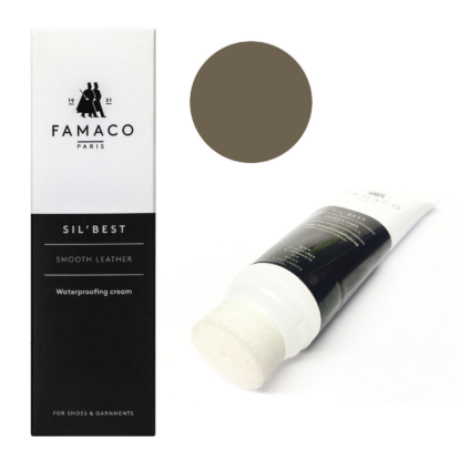 Famaco Sil Best Leather Cream 75ml With Sponge Top - Taupe Ovoire